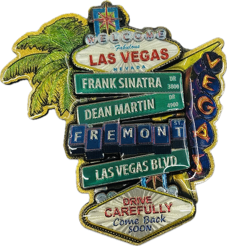 Las Vegas Legends Street Sign Magnet