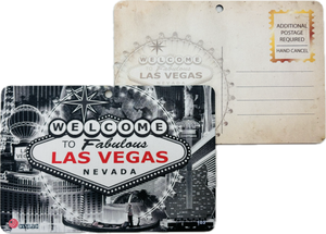 Las Vegas Skyline Wood Postcards