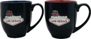 Las Vegas Medallion Sign Bistro Mugs