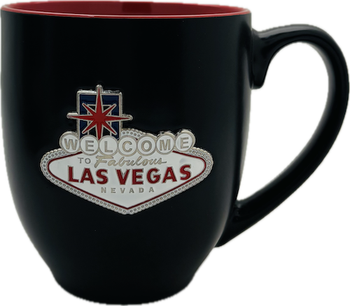 Las Vegas Medallion Sign Bistro Mugs