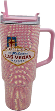 Blinged Out Las Vegas Tumbler – Vegas Sign with Iconic Stanley Design