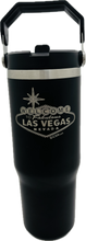 Las Vegas Engraved  Stainless Steel Tumbler W/ Handle