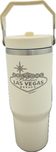 Las Vegas Engraved  Stainless Steel Tumbler W/ Handle
