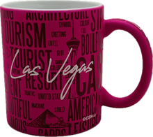 Las Vegas Pink Word Collage Mug