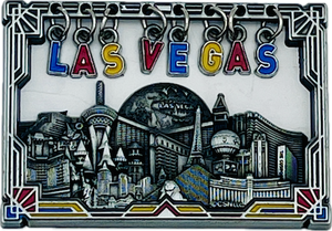 Las Vegas Skyline Picture Frame Magnet