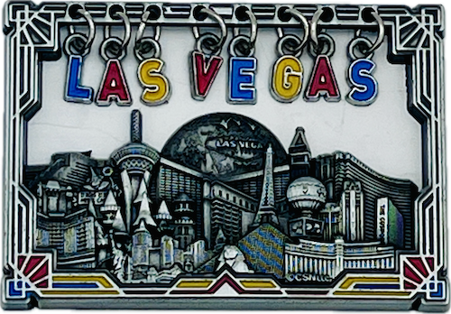 Las Vegas Skyline Picture Frame Magnet