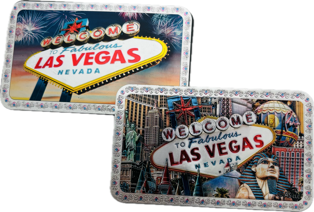 Vegas Double-Sided Multi-Foil Las Vegas Magnets