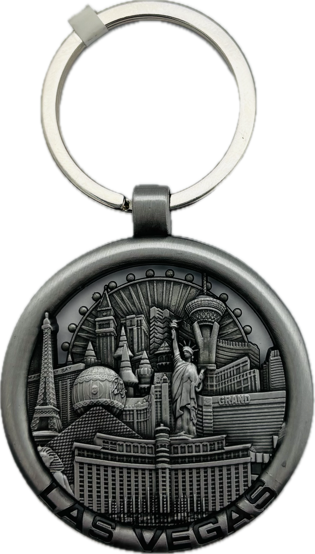 Las Vegas Strip Collage Metal Key Ring