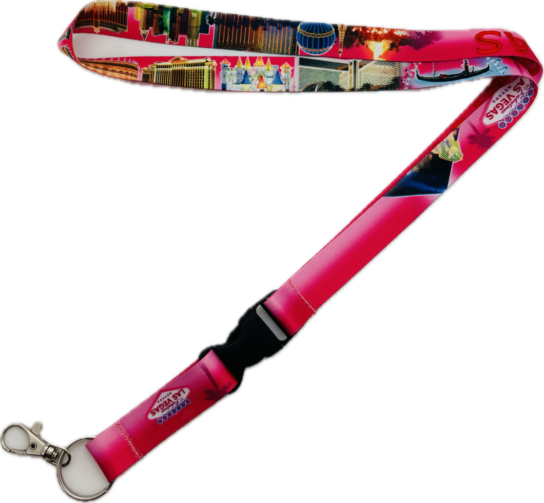 Las Vegas Sign and Skyline Themed Lanyard