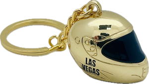 Las Vegas Open Wheel Racing Helmets Keychiain