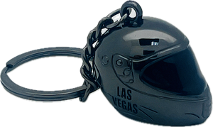 Las Vegas Open Wheel Racing Helmets Keychiain