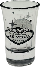 Tinted Transparent Drinkware w/ Las Vegas Welcome Sign (Bistro Mug & Shot Glass)