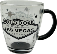 Tinted Transparent Drinkware w/ Las Vegas Welcome Sign (Bistro Mug & Shot Glass)