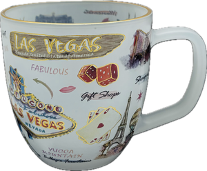 Las Vegas Culture Frosted Glass Mug