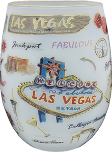 Las Vegas Culture Frosted Glass Mug