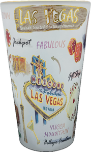 Las Vegas Culture Frosted Glass Mug