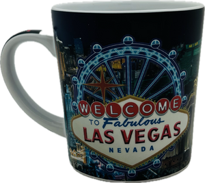 Las Vegas Themed Latte Mug