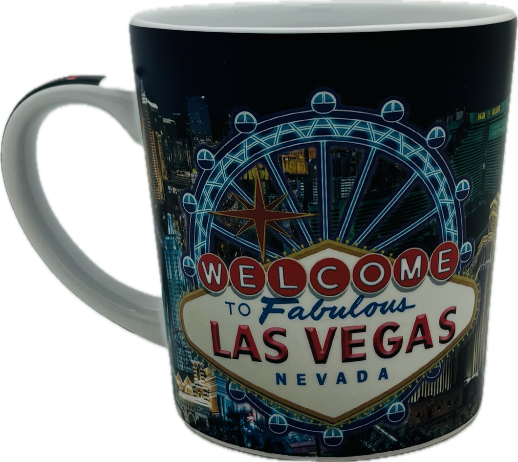 Las Vegas Themed Latte Mug