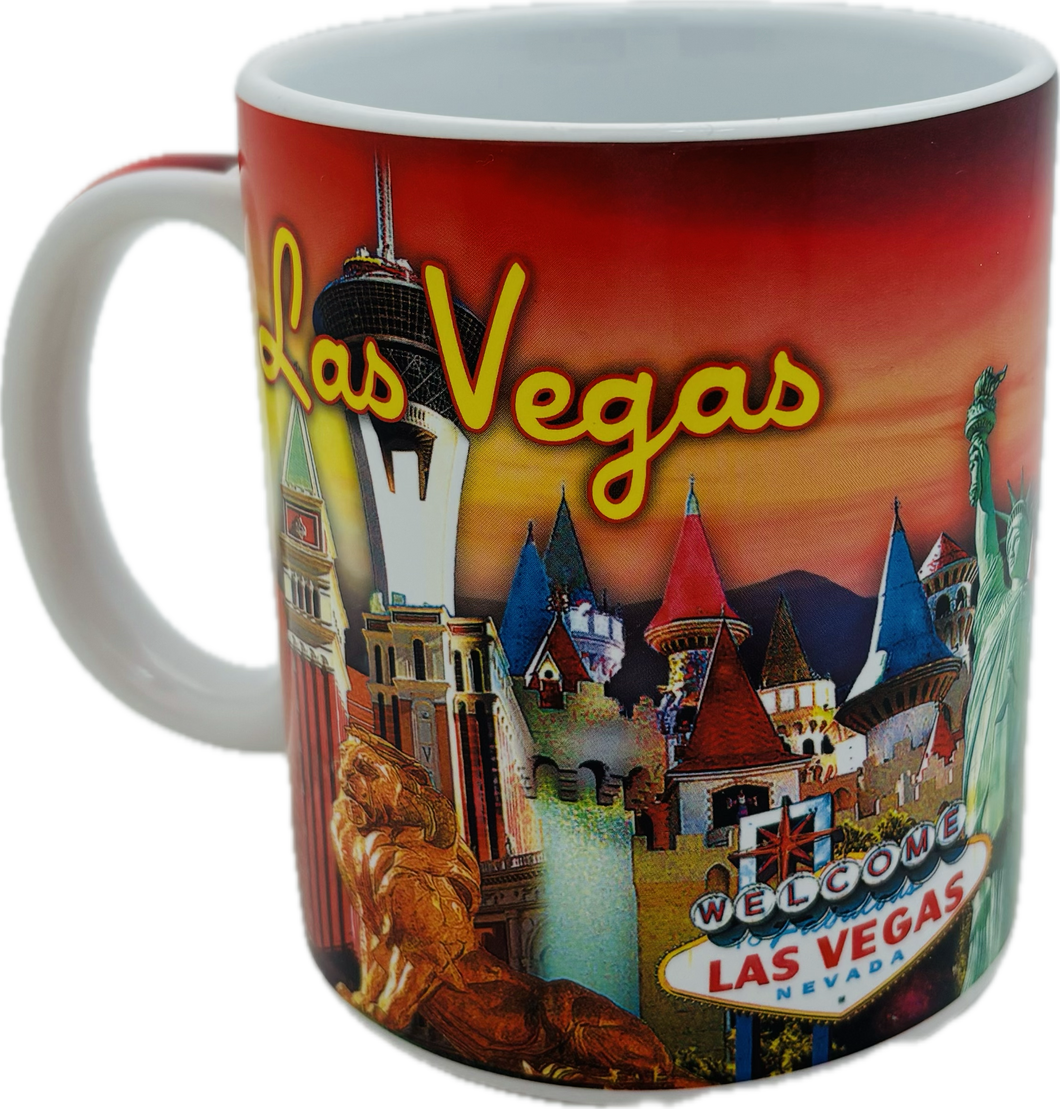 Las Vegas Culture Collage Ceramic Mugs