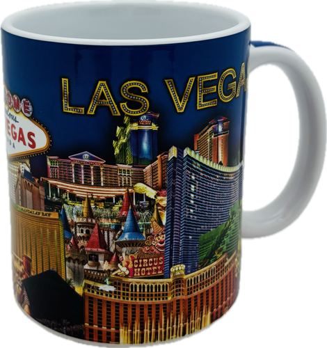 Las Vegas Blue Skyline Mug