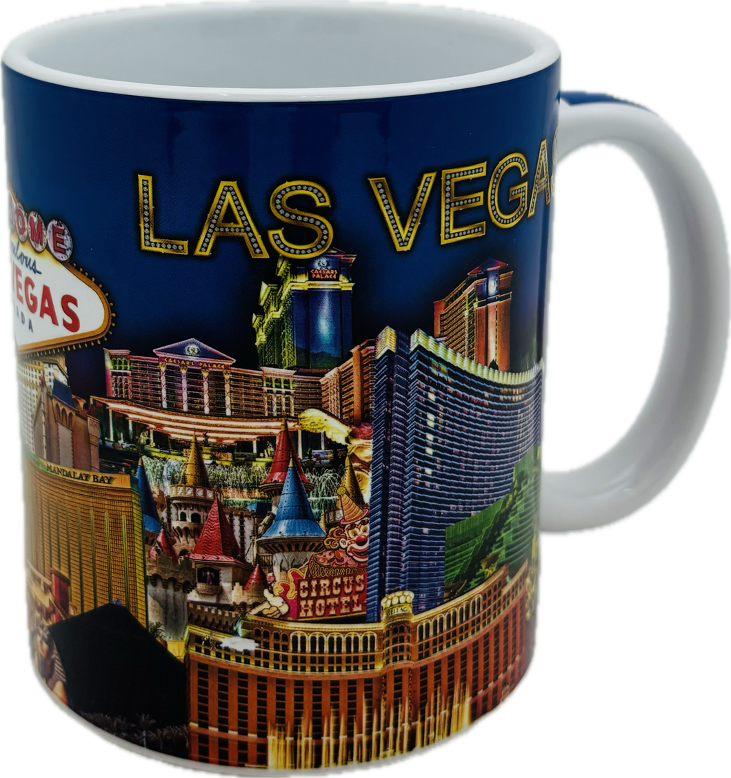 Las Vegas Blue Skyline Mug