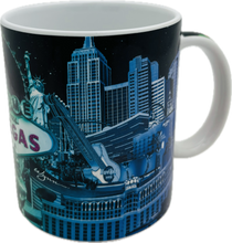 Las Vegas Welcome Sign & Skyline - 11 oz - Ceramic Mug