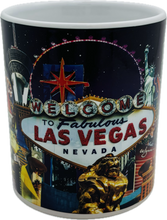 Las Vegas Welcome Sign & Skyline - 11 oz - Ceramic Mug