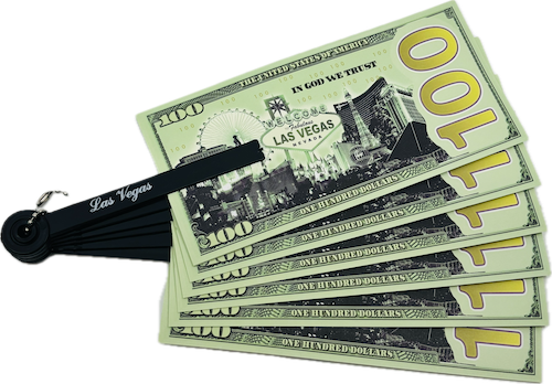 Las Vegas Money Hand-Held Cooling Fan
