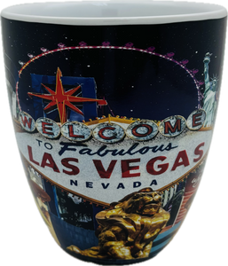 Las Vegas Themed Bistro Mugs