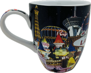 Las Vegas Themed Bistro Mugs