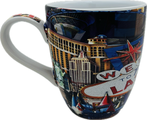 Las Vegas Themed Bistro Mugs