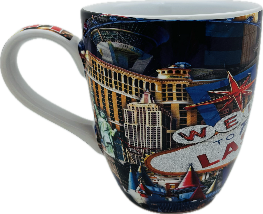 Las Vegas Themed Bistro Mugs