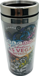 Las Vegas Colorful Filigree Sign and Landmark Mug