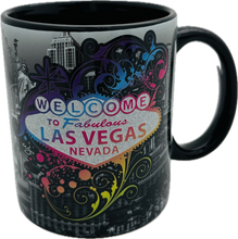 Las Vegas Colorful Filigree Sign and Landmark Mug