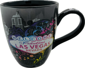 Las Vegas Colorful Filigree Sign and Landmark Mug