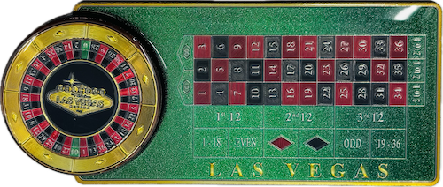 Las Vegas Roulette Table Magnet