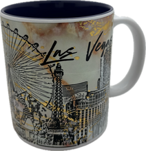 Las Vegas Silhouette Art Skyline FOIL Mugs