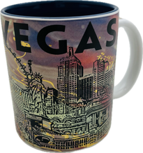 Las Vegas Silhouette Art Skyline FOIL Mugs