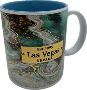 Las Vegas Stone Mug w/ FOIL Sign