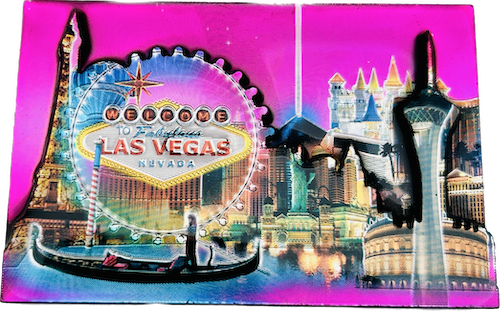 Las Vegas Landmarks 3D Multi-Foil Magnet