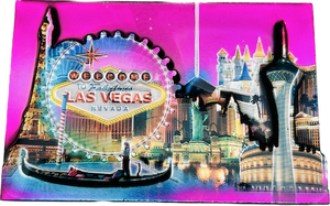 Las Vegas Landmarks 3D Multi-Foil Magnet