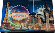 Las Vegas Landmarks 3D Multi-Foil Magnet