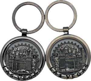 Las Vegas 3D Landmark Metal Keychain