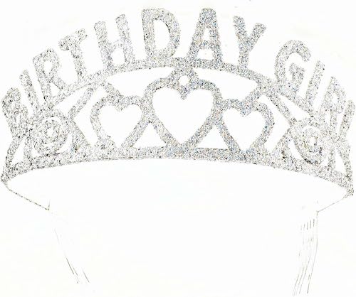 Glittered Birthday Girl Princess Tiara