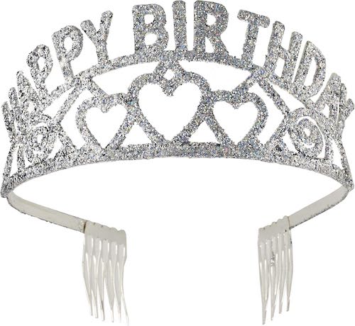 Sparkling Glitter -Happy Birthday- Princess Tiara