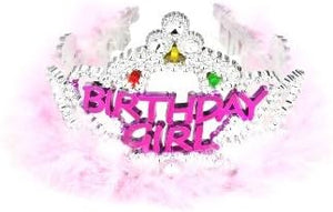 Birthday Girl Princess Tiara w/ Flashing Lights for Parties