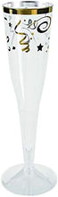 Plastic Champagne Glasses - 6 Pack