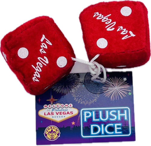 Las Vegas Red Fuzzy Dice