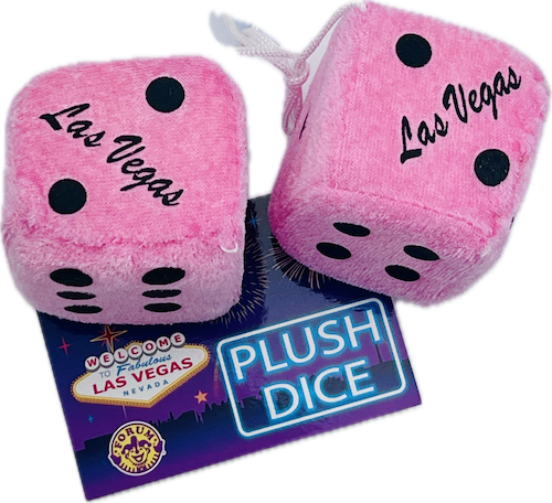 Las Vegas Pink Fuzzy Dice