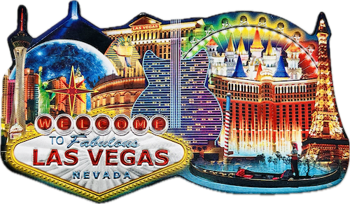 Las Vegas Strip Multi-Foil Magnet